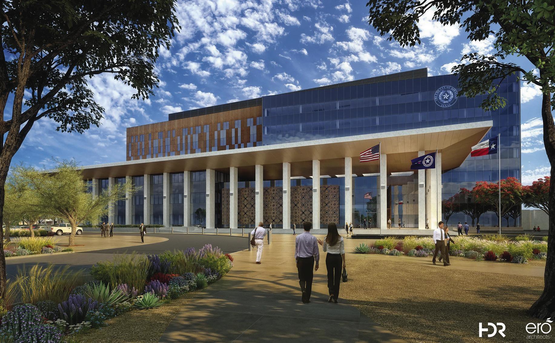 A rendering of the new Hidalgo County courthouse. Graphic Source: Hidalgo County