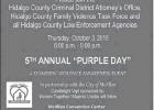Domestic Violence Awareness Month: The 5th Annual “Purple Day” this Thursday, Oct. 3