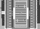 The stadium map and seating chart at Robert &amp; Janet Vackar Stadium in Edinburg. Graphic Source UTRGV Athletics