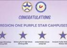 Region One schools receive Purple Star campus designation