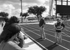 La Joya ISD students listen to professionals at the construction site in this recent photo. Courtesy Photo