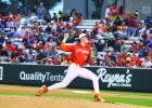 UTRGV pitcher, Harrison Thayer, winds up to throw a pitch in Game of a season series against Southeastern Louisiana. | P.J. Hernandez/ANJ Article Image Alt Text