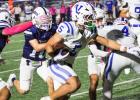 Mission Veterans' Alejandro Melendez scrambles against PSJA Southwest. | P.J. Hernandez/ANJ Article Image Alt Text