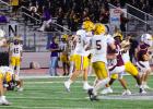 McHi's Alberto Aleman anticipates a catch from Luke Laurel, far right, during Thursday's game against PSJA on Thursday. | P.J. Hernandez/ANJ Article Image Alt Text