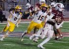 McAllen High School's Riley Ousley and Hayden Helgeson chase down PSJA's Gael Zambrano on Thursday at PSJA Stadium. | P.J. Hernandez/ANJ Article Image Alt Text