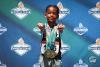 Andres Ureste poses with his gold medals at the 2026 Games of Texas event. City of Pharr Photo