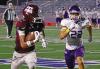 PHOTOS BY P.J. HERNANDEZ/ Advance News Journal Above: Weslaco’s Samuel Garcia chases down PSJA’s Isaiah Garza on Friday at PSJA Stadium. Below: Weslaco’s Ethan Hoskins and Romeo Perez take down PSJA’s Grayson Cabrera on Friday.