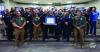 Pharr’s Police Department, as well as local officials, are seen during a city commission meeting last Tuesday at City Hall in Pharr. City of Pharr Photo