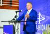 McAllen Mayor Javier Villalobos speaks Friday during the ceremony at the McAllen Convention Center. Source: City of McAllen
